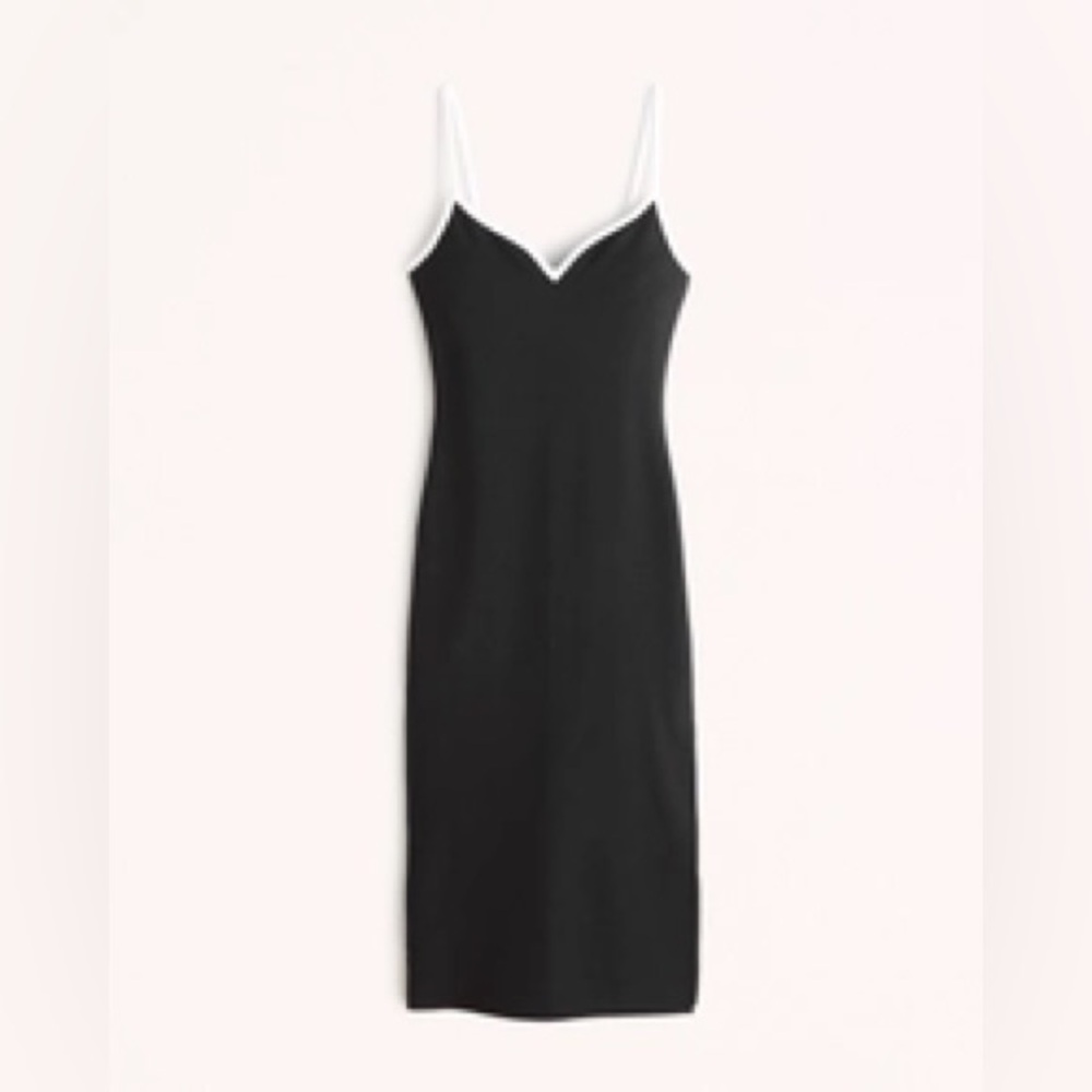 NWOT Abercrombie Notch-Neck Midi Dress
